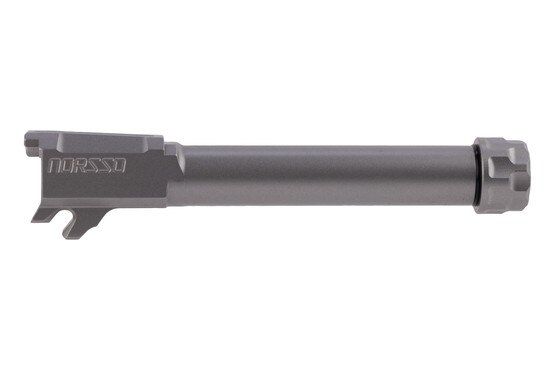 Norsso N365XL 3.7" 9mm Threaded Barrel with stainless steel finish